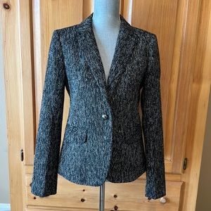 Ann Taylor Loft Salt & Pepper Tweed Blazer 4